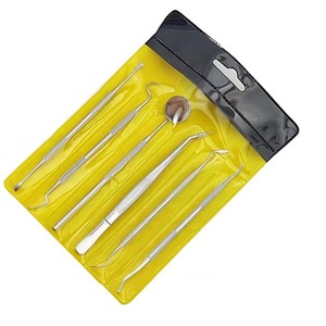 Ensemble de 6 instruments de diagnostic dentaire manuels en acier inoxydable |   Utilisation professionnelle de haute qualité pour les cliniques et les hôpitaux - Product Image 2