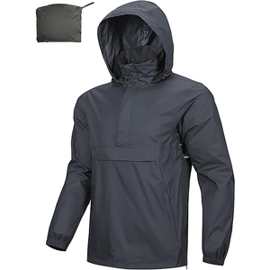 Chaqueta Cortavientos con Capucha Unisex para Primavera, Estilo Urbano, Logotipo Personalizado en la Parte Delantera, Delgada, Ligera, Impermeable, Ecológica, Transpirable y Ajustada - Product Image 1