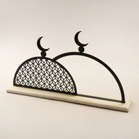 Décoration de table élégante en métal pour le Ramadan, idéale pour les fêtes du Ramadan Moubarak et les célébrations de l'Aïd