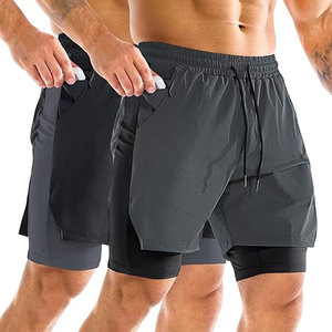 Pantalones Cortos Deportivos para Hombre de Alta Calidad, Secado Rápido, Tela Elástica, para Gimnasio y Ropa Deportiva - Product Image 1