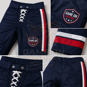 Premium Sublimated Team Wear Breathable Athletic Sportswear Custom Made Ice Hockey Jersey and Protective Pants Uniform Sets - Product Image 6