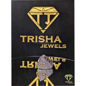 Anillo de Diamantes Moissanite VVS Personalizado, Plata de Ley 925, Estilo Hip Hop, Joyería de Lujo Personalizada de Trisha Jewels - Product Image 5