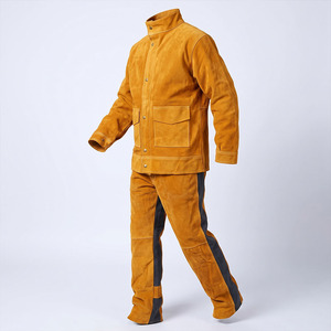 Veste de sécurité en cuir de vachette de haute qualité, résistante au feu de niveau D, pour travaux industriels, combinaisons de soudage, SÉCURITÉ - Product Image 6