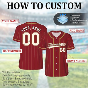 Reasonable Rate Best Fabric Unisex Baseball Jersey Custom Made Fully Stylish Short Sleeves Breathable Moisture-Wicking V-neck - Product Image 2