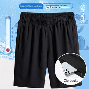 Men's Woven Quick-Drying Single-<b>Layer</b> Shorts Solid Color Casual Five-Point Pants Fitness Sports Shorts - Product Image 5