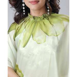 Prêt-à-porter Robe de soirée Saree Kaftan à la main pour les fêtes - Product Image 2