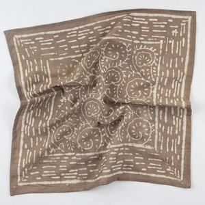 ผ้าพันคอสี่เหลี่ยมผ้าพันคอออกแบบมาสำหรับผู้หญิงผ้าพันคอผ้าฝ้าย100% คลาสสิกแฮนด์เมด - Product Image 6