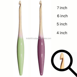 Your Brand 6mm <b>Crochet</b> <b>Hooks</b> 6 Inch 15cm Long US J Needlework Product - Product Image 5