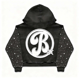Sudadera con capucha de punto con logo personalizado para hombre, diseño casual con cremallera y patchwork, transpirable, corte regular, servicio OEM, para otoño. - Product Image 2