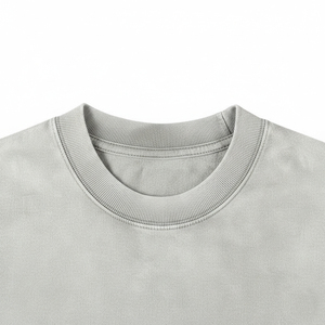 T-shirt vierge streetwear pour homme, 100% coton, coupe oversize, respirant, tricoté, 300g, impression numérique, collection 2026 Premium Heavyweight - Product Image 3