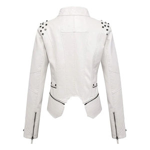 Chaqueta de Cuero Genuino con Bloques de Color, Logotipo Personalizado, Ropa de Invierno Transpirable de Secado Rápido, Impresión Digital, OEM, ODM, Marca Privada - Product Image 2