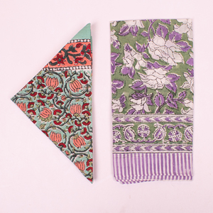 Boho Cotton <b>Square</b> Handkerchief Printed Casual Wear Bandana Unisex <b>Scarf</b> Skin-Friendly Breathable Eco-Friendly - Product Image 4