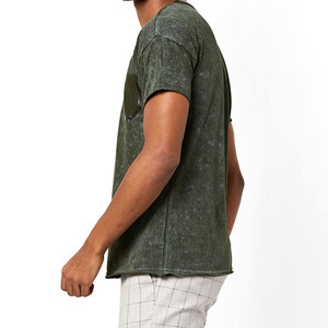 Venta Directa de Fábrica, Camiseta de Hombre Estilo 2026, Lavado Ácido, 100% Algodón, Transpirable, Ecológica, MOQ Bajo, Secado Rápido - Product Image 3