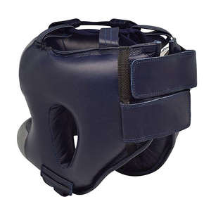 Casque de sport en cuir véritable de qualité supérieure pour hommes, protection intégrale pour la boxe avec logo personnalisé, équipement de protection - Product Image 4