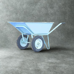 Carretilla de doble rueda de alta resistencia para uso en construcción, agricultura y transporte de materiales industriales. - Product Image 3