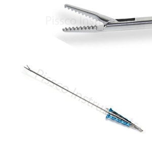 Ciseaux micros entièrement incurvés, tige de 5mm, 28cm, longueur de travail, poignée ronde en acier inoxydable, 40.5cm, Instruments de chirurgie cardiaque - Product Image 4