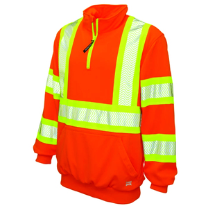 Veste de travail de sécurité avec bandes réfléchissantes pour la construction routière, la gestion du trafic et le personnel des sites industriels - Product Image 5
