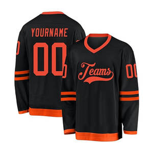 Jersey de Hockey sobre Hielo Personalizable con Diseño a Cuadros, 100% Poliéster, Talla Adulto, Color Sólido, Transpirable, con Logotipo Frontal del Equipo - Product Image 1