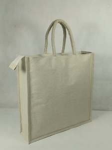 Large <b>Plain</b> <b>Canvas</b> <b>Tote</b> <b>Bag</b> with Cotton Rope Handles Reusable Shopping Carry <b>Bag</b> for Promotional and Custom Printing - Product Image 2