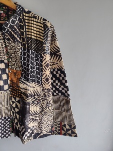 Quilted <b>Patchwork</b> <b>Jacket</b> Women's Mandarin Collar Full Sleeve Cotton Autumn Style Regular Length Patch Designs - Product Image 5