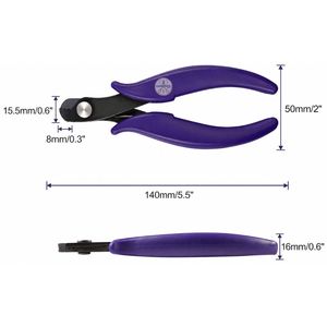 SPEEDWOX Ciseaux à fil de mémoire avec ressort pour la fabrication de bijoux, pinces à bracelet, cisaille à fil en acier dur miniature de 5-1/2 pouces - Product Image 4