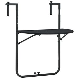 23.6 nero "x 25.2" x 32.9 "tavolo da balcone appeso in plastica Rattan Look 23.6 \" x25.2 \ "x32.9 \" tavolo da balcone - Product Image 1