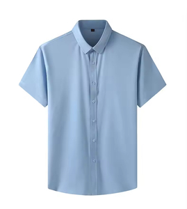 Elegante Camiseta Polo para Hombre con Diseño de Punto Texturizado, Color Naranja, Manga Corta, Transpirable, Estilo Casual Moderno, Suave y Transpirable - Product Image 4