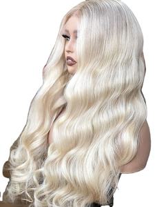 Peluca con malla frontal 13x4 de la mejor calidad, cabello virgen europeo de 22 pulgadas, línea de cabello prearrancada de densidad 180% transparente para encaje suizo - Product Image 5