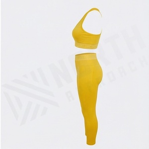 Conjunto de Yoga sin Costuras de Secado Rápido para Mujer, Sujetador Deportivo Reversible, Leggings Transpirables, Ropa Deportiva, Color Personalizado - Product Image 3