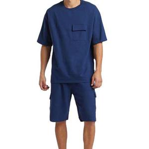 Camiseta transpirable con logo personalizado, precio al por mayor, conjunto de camiseta y pantalones cortos para hombre, conjunto de ropa de verano. - Product Image 6