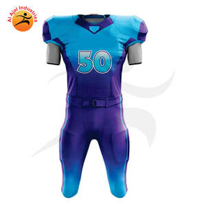 Uniforme de Fútbol Americano Personalizado al por Mayor para Equipos, Sublimado, Transpirable, de Malla Corta, para Práctica, Servicio OEM ODM - Product Image 5