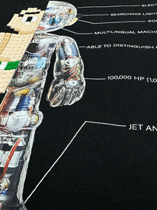 เสื้อฮู้ดกราฟิกหุ่นยนต์สีดำ ชื่อทางเลือก: * เสื้อฮู้ดสตรีทแวร์ลายหุ่นยนต์เทคโนโลยี * เสื้อฮู้ดลายกราฟิกแนวอนาคต * ทรงโอเวอร์ไซส์ - Product Image 4