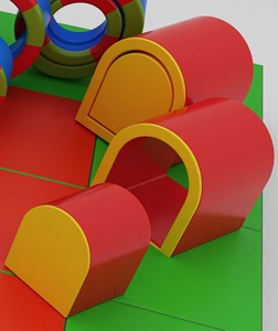 Centro de Juegos Suaves Ultimate Rainbow, Parque Infantil Modular de Espuma Completo con Múltiples Zonas de Juego para Guarderías y Hogares - Product Image 3
