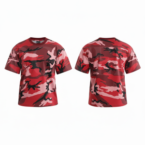 Vêtements de sport légers d'été, streetwear, t-shirt à manches courtes à imprimé camouflage pour homme, t-shirts personnalisés avec logo, unisexe - Product Image 3