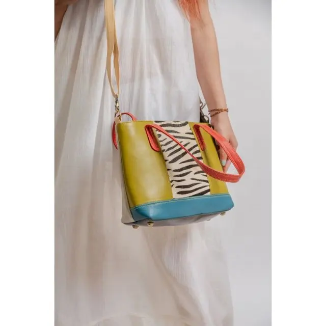 Bolso de mano de piel auténtica para mujer, bolsa de mano informal, versátil, sencilla, con asas cortas, bolsillo interno con mango de cuero
