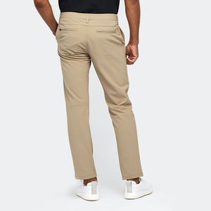 Servicio OEM, Pantalones de Golf Ligeros de Cintura Media, Casuales, Elásticos, Impermeables, de Secado Rápido, Color Gris Claro, Corte Recto, Pantalones para Hombre, Venta al Por Mayor - Product Image 5