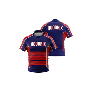 Camiseta de Rugby con Sublimación Completa, Tejido Interlock de Poliéster Resistente, Diseño Personalizado para Equipos Profesionales Hoodrix - Product Image 1