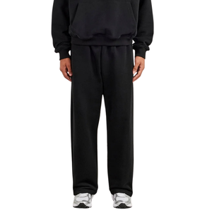 Mens <b>Two</b> <b>Piece</b> Hooded Tracksuit Pullover Hoodie Kangaroo Pocket Elastic Waist Wide Leg Trousers Relaxed Casual <b>Lounge</b> Outfit <b>Set</b> - Product Image 6