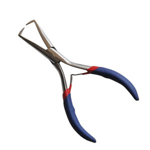 Pince à extensions capillaires en acier inoxydable durable pour le sertissage de micro-anneaux et le réglage délicat des perles - Product Image 6