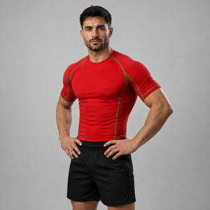 Rashguard personnalisé OEM imprimé par sublimation, rashguard de haute qualité, rashguard à manches courtes MMA Bjj - Product Image 2