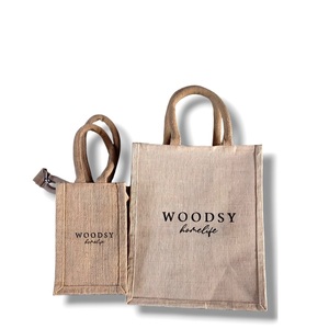 High on Demand Handcrafted Jute <b>Bag</b> with Strong Handles for Picnic Essentials or <b>Books</b> and Daily Commutes Available for Sale - Product Image 3