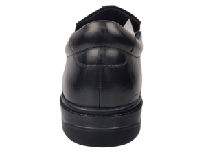 Mocasines de Piel de Oveja Genuina para Hombre, Punta Redonda, Color Negro Sólido, para Oficina y Carrera Profesional, con Entresuela Acolchada de EVA y Suela de Goma - Product Image 3