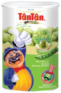 Pois verts séchés biologiques de marque Tan Tan avec wasabi OEM de qualité collations chaudes emballage en vrac directement du Vietnam - Product Image 3
