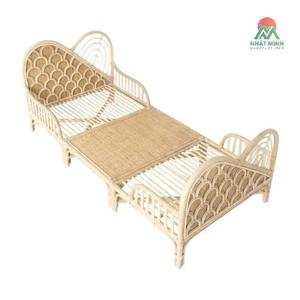 Cuna de Ratán Nhat Minh Estilo Tropical Color Natural Cama para Niños de 0 a 3 Años Muebles para Dormitorio Infantil - Product Image 2