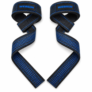 Webson Lifting <b>Straps</b> Nylon Weightlifting Gym Anti-Slip <b>Velcro</b> Closure Unisex best selling breathable wholesale rate custom - Product Image 2