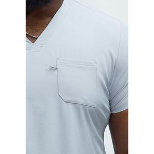 Tenue de travail pour hommes, uniforme de clinique, coton premium, doux, respirant, léger, vêtements de travail pour le personnel médical des hôpitaux, personnalisable, OEM, marque privée - Product Image 4