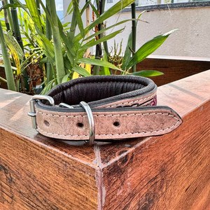 Nouveau collier de chien en cuir sculpté à la main formation florale collier de chiot rembourré haute qualité en cuir véritable colliers de chien confortables - Product Image 3
