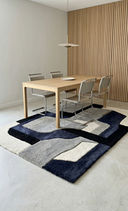 Modern High Pile <b>Hand</b> <b>Tufted</b> <b>Rugs</b> Abstract Design for Living Room Extra Thick Pet Friendly & Eco Friendly Soft & Durable - Product Image 3