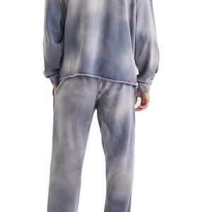 Ensemble de survêtement décontracté effet délavé pour la vente en gros, tenue de sport au design délavé, construction durable, coupe confortable - Product Image 5