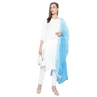 Créateur ethnique indien brodé coloré pour femmes, robe dupata en coton lin crêpe acrylique Polyester Georgette